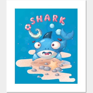 Sweet Baby Shark Posters and Art